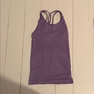 Lululemon strappy back purple tanktop